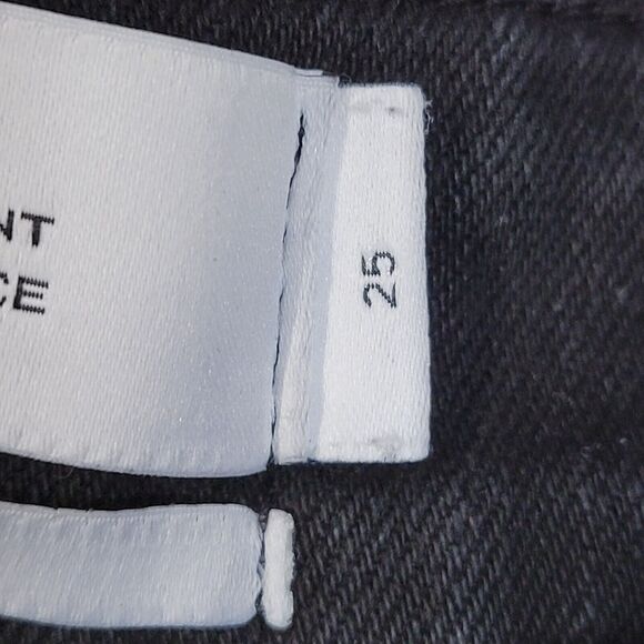 IRO Black Studded Jeans Womens Size 25 High Rise Skinny Ankle Exposed Button Fly - Picture 11 of 14